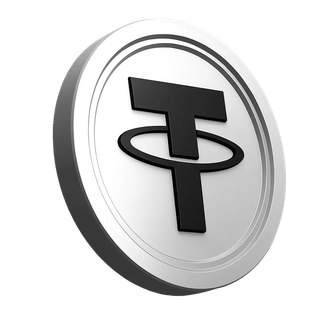 Ícone da moeda Tether USDT exibido na seção de confiança da comunidade de trading